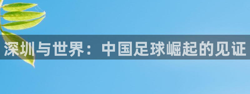 深圳与世界：中国足球崛起的见证